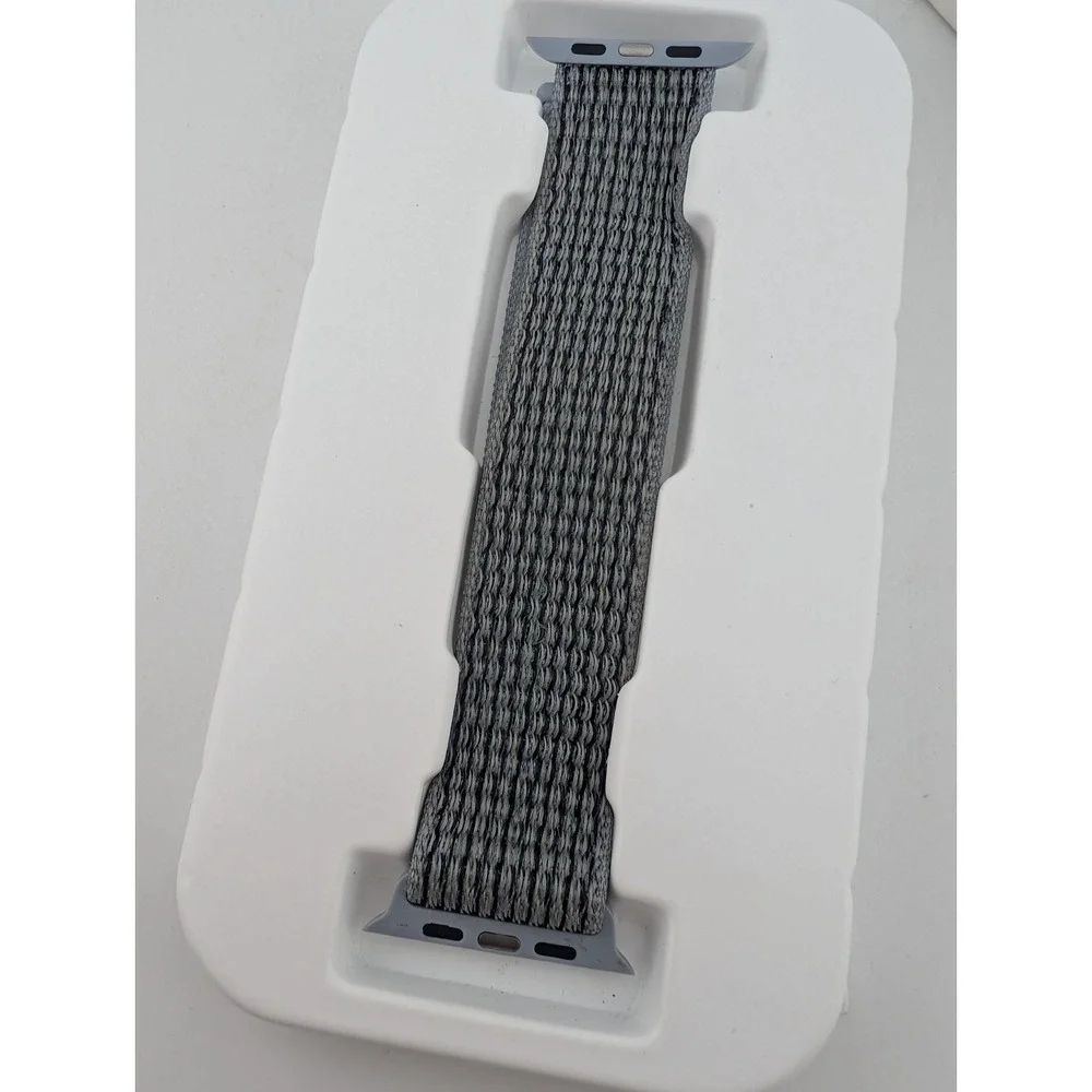 Modal Active Nylon Band Watch Strap for Apple Watch 45mm 44mm 42mm 8 7 6 5 Gray